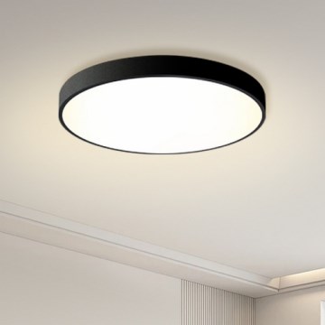 Brilagi - LED Reguliuojamas lubų šviestuvas POOL LED/60W/230V 3000-6000K Ø 60 cm juodas + nuotolinio valdymo pultelis