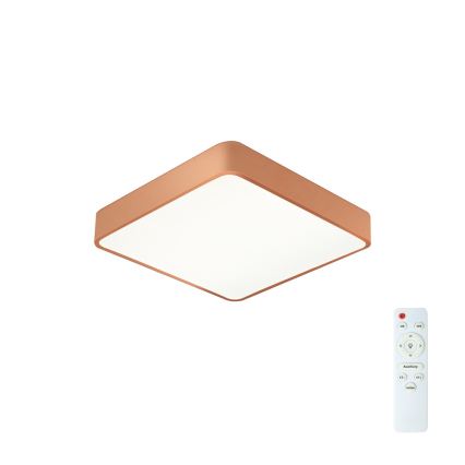 BRILAGI - LED dimeriuojamas lubinis šviestuvas POOL SQUARE LED/48W/230V 3000-6000K 50x50 cm bronzinė + su nuotoliniu pulteliu