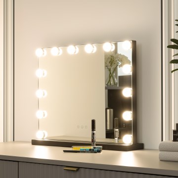 Brilagi - LED reguliuojamas makiažo veidrodis HOLLYWOOD LED/15W/230V 3000/4000/6500K