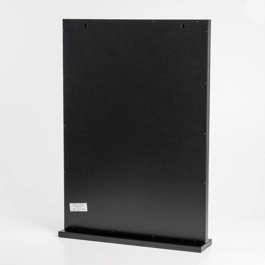 BRILAGI - LED reguliuojamas makiažo veidrodis HOLLYWOOD LED/15W/230V CCT + 2x USB 55x77 cm juoda