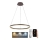 Brilagi - LED Reguliuojamas pakabinamas sietynas CIRCLE LED/42W/230V 3000-6500K ruda + nuotolinio valdymo pultas