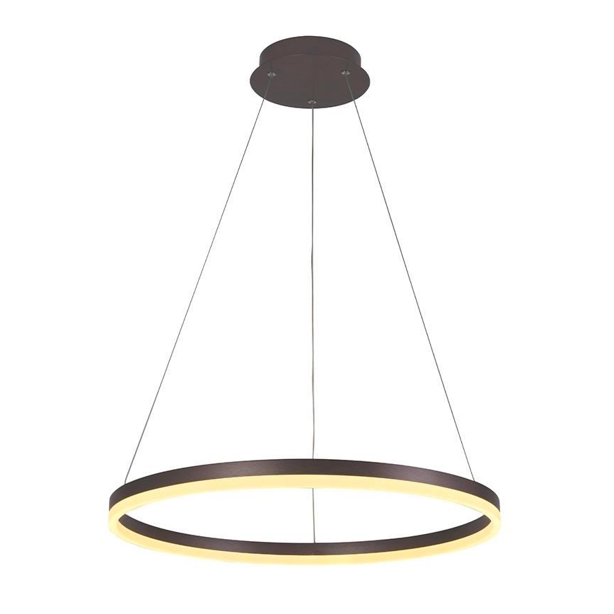 Brilagi - LED Reguliuojamas pakabinamas sietynas CIRCLE LED/42W/230V 3000-6500K ruda + nuotolinio valdymo pultas
