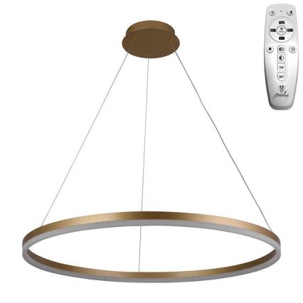 Brilagi - LED Reguliuojamas pakabinamas sietynas CIRCLE LED/55W/230V 3000-6500K auksas + nuotolinio valdymo pultas