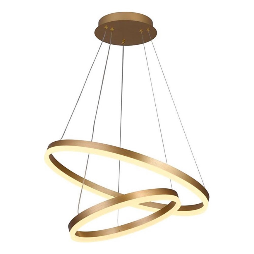 Brilagi - LED Reguliuojamas pakabinamas sietynas CIRCLE LED/70W/230V 3000-6500K auksas + nuotolinio valdymo pultas