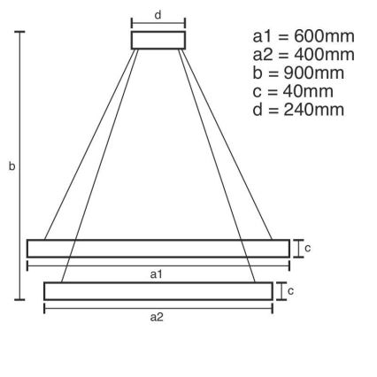 Brilagi - LED Reguliuojamas pakabinamas sietynas CIRCLE LED/70W/230V 3000-6500K auksas + nuotolinio valdymo pultas