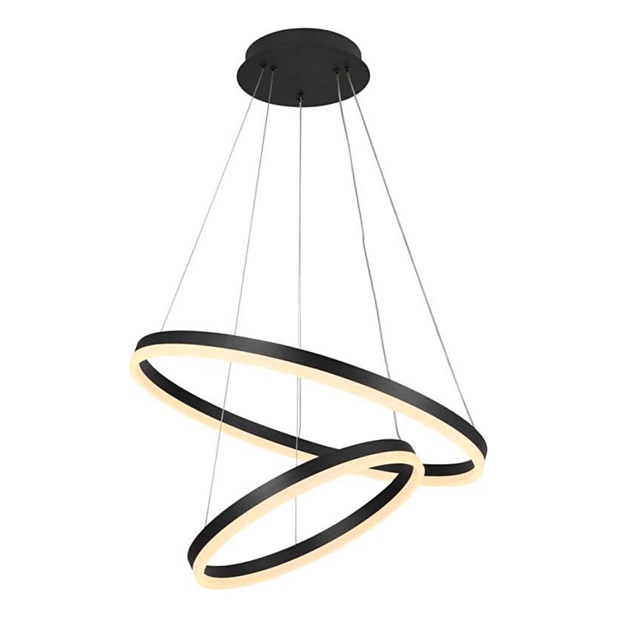 Brilagi - LED Reguliuojamas pakabinamas sietynas CIRCLE LED/70W/230V 3000-6500K juoda + nuotolinio valdymo pultas