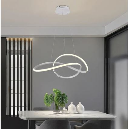 Brilagi - LED Reguliuojamas pakabinamas sietynas COSMOWAVE LED/70W/230V 3000-6500K balta + nuotolinio valdymo pultas