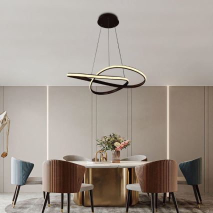 Brilagi - LED Reguliuojamas pakabinamas sietynas COSMOWAVE LED/70W/230V 3000-6500K ruda + nuotolinio valdymo pultas