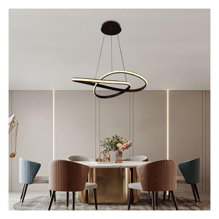 Brilagi - LED Reguliuojamas pakabinamas sietynas COSMOWAVE LED/70W/230V 3000-6500K ruda + nuotolinio valdymo pultas