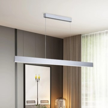 Brilagi - LED Reguliuojamas pakabinamas sietynas SLEEKLINE SMART LED/40W/230V 3000-6000K Wi-Fi Tuya sidabras + nuotolinio valdymo pultas