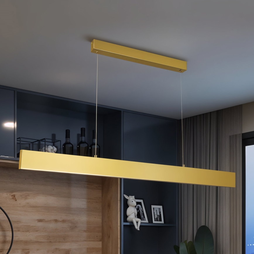 Brilagi - LED Reguliuojamas pakabinamas sietynas SLIMLINE LED/40W/230V 3000-6000K auksas + nuotolinio valdymo pultas