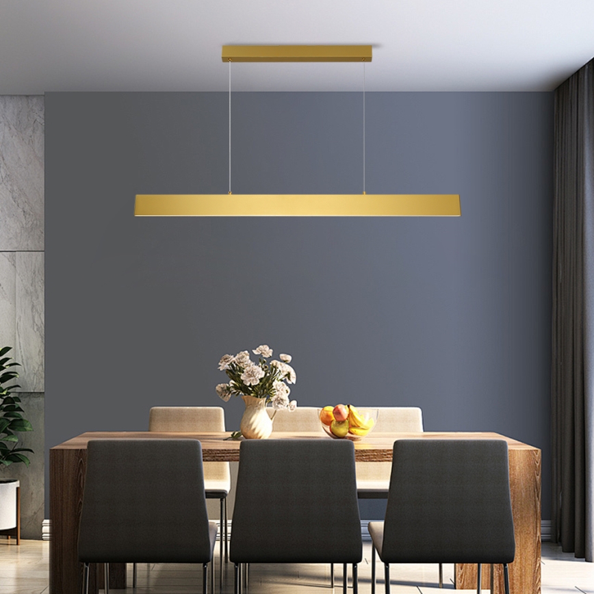 Brilagi - LED Reguliuojamas pakabinamas sietynas SLIMLINE LED/40W/230V 3000-6000K auksas + nuotolinio valdymo pultas