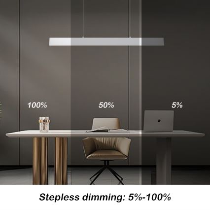 Brilagi - LED Reguliuojamas pakabinamas sietynas SLIMLINE LED/40W/230V 3000-6000K balta + nuotolinio valdymo pultas