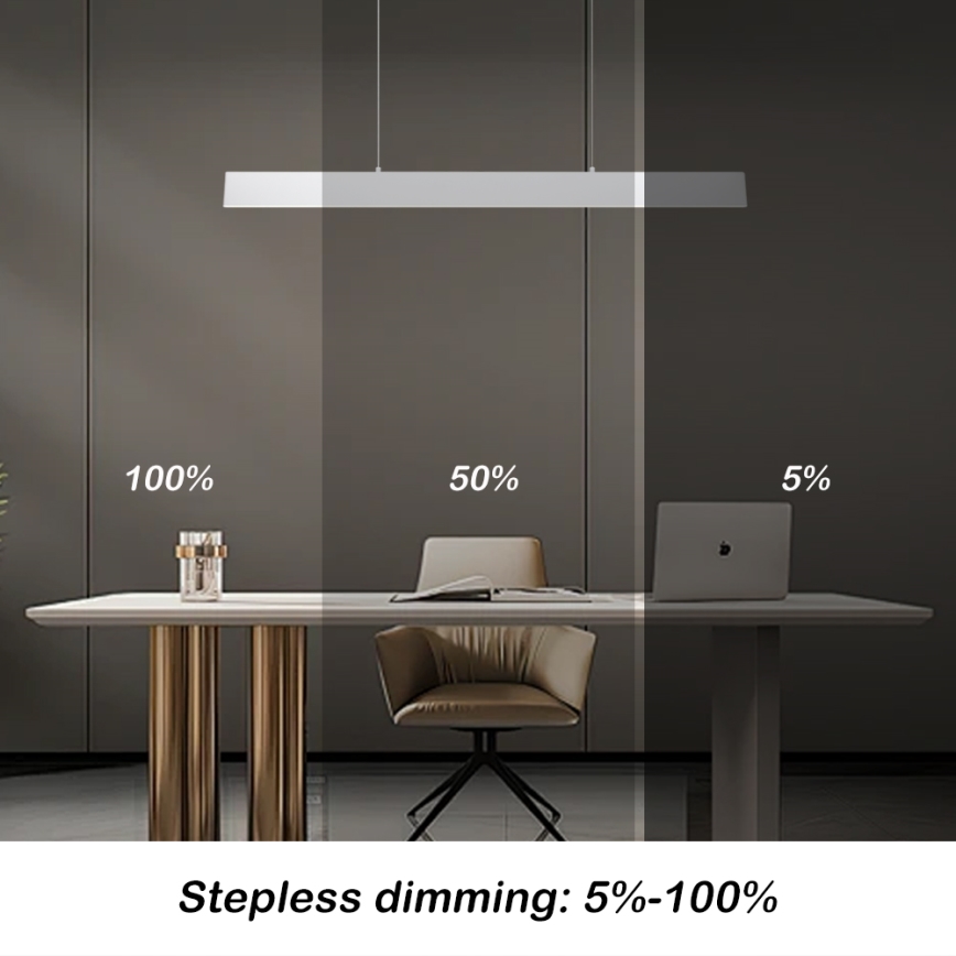Brilagi - LED Reguliuojamas pakabinamas sietynas SLIMLINE LED/40W/230V 3000-6000K balta + nuotolinio valdymo pultas