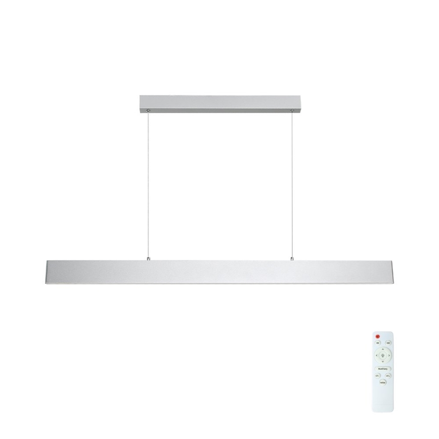 Brilagi - LED Reguliuojamas pakabinamas sietynas SLIMLINE LED/40W/230V 3000-6000K sidabras + nuotolinio valdymo pultas