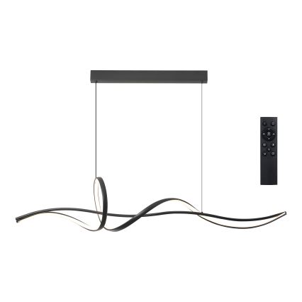 Brilagi - reguliuojamas LED pakabinamas šviestuvas ant laido SIGNATURE LED/55W/230V 3000-6000K 120x23 cm juodas + nuotolinis valdiklis