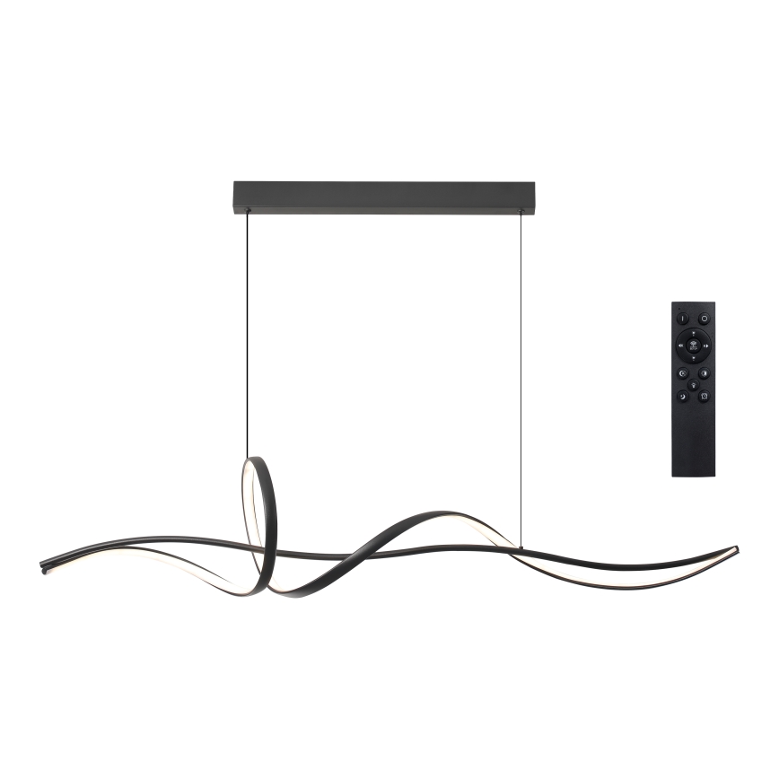 Brilagi - reguliuojamas LED pakabinamas šviestuvas ant laido SIGNATURE LED/55W/230V 3000-6000K 120x23 cm juodas + nuotolinis valdiklis