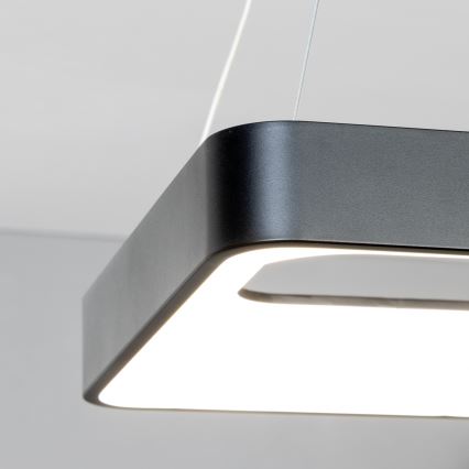 Brilagi - Reguliuojama pakabinama LED liustra ant laido FALCON II LED/80W/230V 3000-6500K 40x40 cm juoda + nuotolinio valdymo pultas