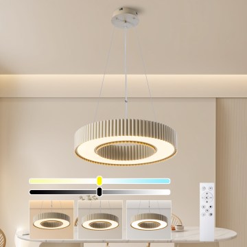 Brilagi - LED reguliuojamas pakabinamas šviestuvas ant laido LUMIX LED/48W/230V 3000-6000K smėlinis skersmuo 50 cm + nuotolinis valdymas