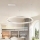 Brilagi - LED reguliuojamas pakabinamas šviestuvas ant laido PORTOFINO LED/60W/230V 3000-6000K skersmuo 80 cm sidabro spalvos + nuotolinis pultas