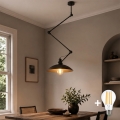 BRILAGI - LED reguliuojamas pakabinamas šviestuvas ant strypo IRONBEAM 1xE27/60W/230V juodas