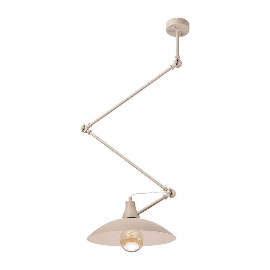 BRILAGI - LED reguliuojamas pakabinamas šviestuvas ant strypo IRONBEAM 1xE27/60W/230V smėlio spalvos