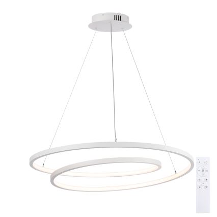Brilagi - dimeriuojama LED liustra ant laido TWISTER LED/75W/230V 3000-6000K Ø 70 cm balta + nuotolinis pultas
