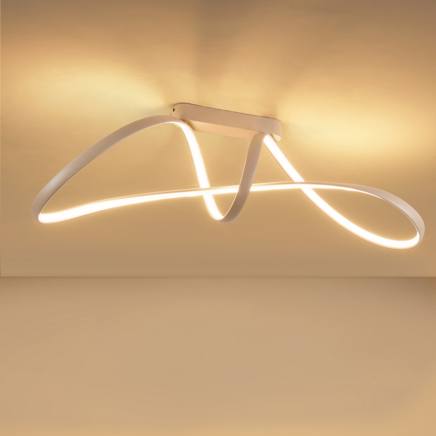 Brilagi - LED reguliuojamo ryškumo prigludęs lubų šviestuvas TWISTER LED/60W/230V 3000-6000K smėlio spalvos + nuotolinis valdymas