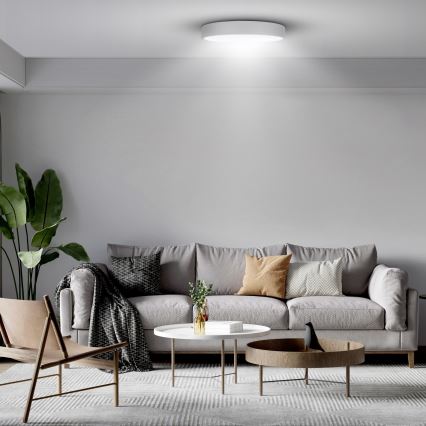 Brilagi - reguliuojamo ryškumo LED lubų šviestuvas POOL SMART LED/48W/230V 40 cm 3000-6000K Wi-Fi Tuya + nuotolinis valdymas baltas