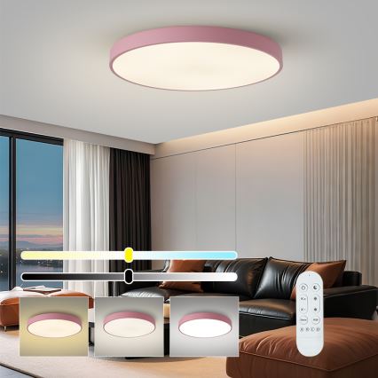 Brilagi - dimeriuojamas LED šviestuvas POOL SMART LED/100W/230V skersmuo 80 cm 3000-6000K Wi-Fi Tuya + nuotolinis valdymas rožinė