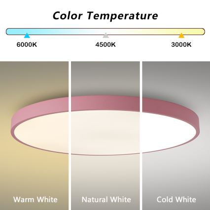 Brilagi - dimeriuojamas LED šviestuvas POOL SMART LED/100W/230V skersmuo 80 cm 3000-6000K Wi-Fi Tuya + nuotolinis valdymas rožinė