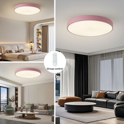 Brilagi - dimeriuojamas LED šviestuvas POOL SMART LED/100W/230V skersmuo 80 cm 3000-6000K Wi-Fi Tuya + nuotolinis valdymas rožinė