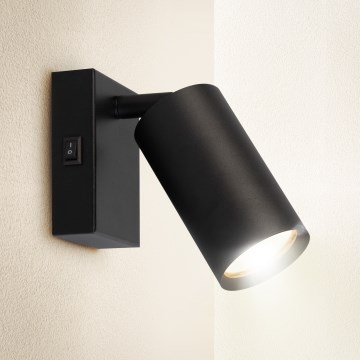 Brilagi - LED reguliuojamas sieninis taškinis šviestuvas SELE 1xGU10/6,5W/230V 2700-6500K juodas