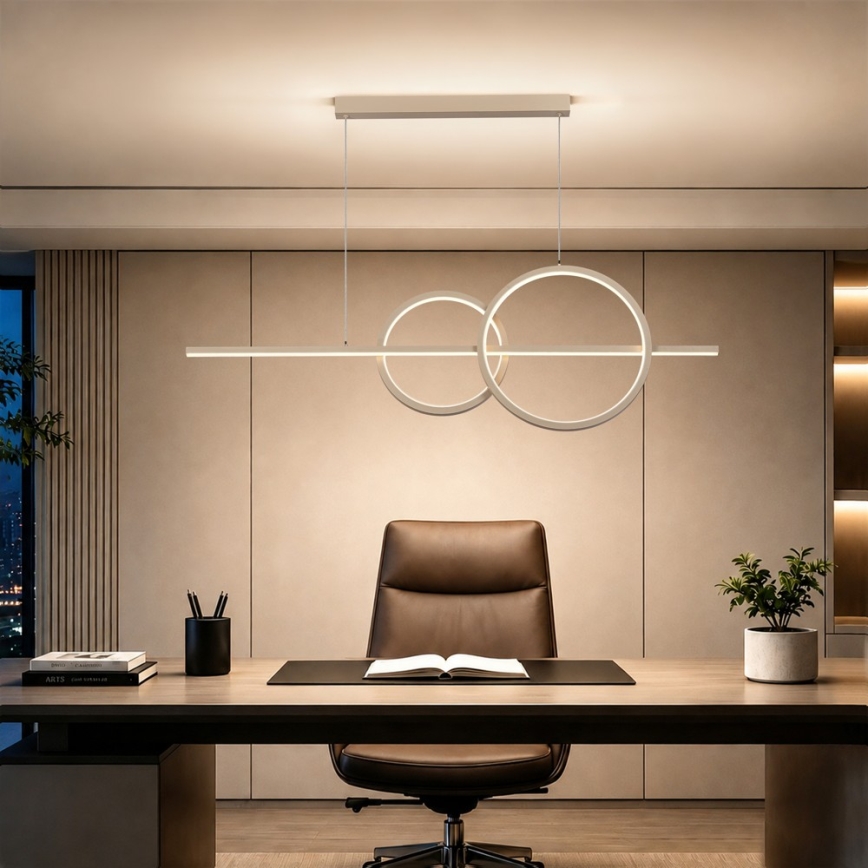 BRILAGI - Reguliuojamas LED pakabinamas šviestuvas ant laido SIGNATURE LED/53W/230V 3000-6000K 120 cm smėlinė+ nuotolinio valdymo pultas