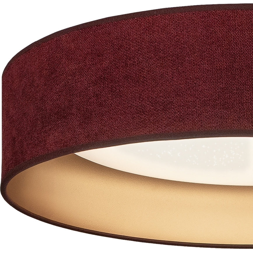 BRILAGI - LED dimeriuojamas lubinis šviestuvas VELVET SMARTIX STARS LED/24W/230V 3000-6000K Ø 45 cm bordo/auksinis Wi-Fi Tuya Beacon + nuotolinis valdymas