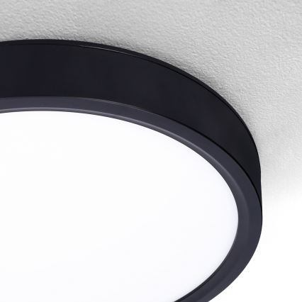 Brilagi - LED Pritemdomas lubinis šviestuvas ESTELA LED/36W/230V 3000-6500K ø 30 cm juoda + nuotolinio valdymo pultas