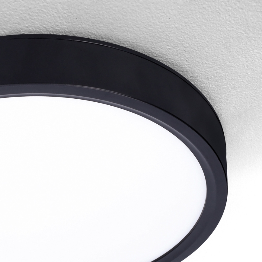 Brilagi - LED Pritemdomas lubinis šviestuvas ESTELA LED/36W/230V 3000-6500K ø 30 cm juoda + nuotolinio valdymo pultas