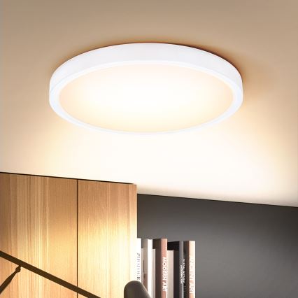 Brilagi - LED Pritemdomas lubinis šviestuvas ESTELA LED/36W/230V 3000-6500K ø 30 cm balta + nuotolinio valdymo pultas