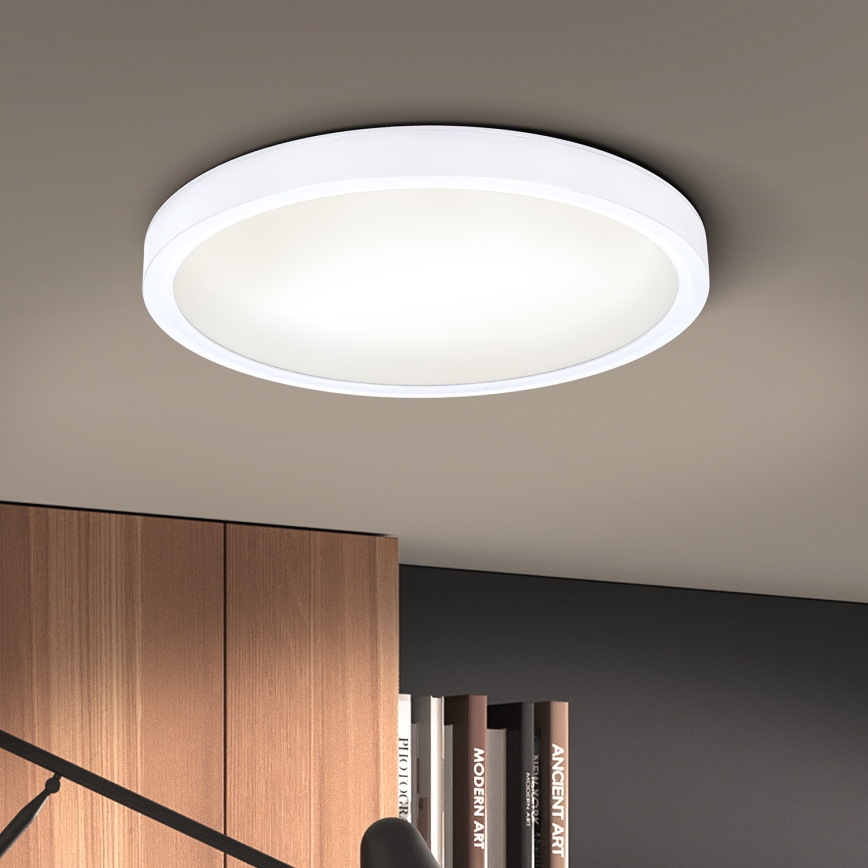 Brilagi - LED Pritemdomas lubinis šviestuvas ESTELA LED/36W/230V 3000-6500K ø 30 cm balta + nuotolinio valdymo pultas