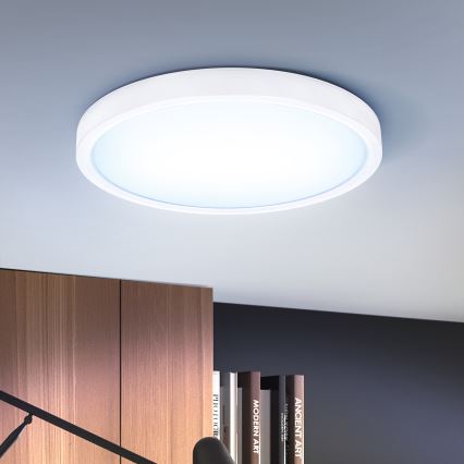 Brilagi - LED Pritemdomas lubinis šviestuvas ESTELA LED/36W/230V 3000-6500K ø 30 cm balta + nuotolinio valdymo pultas