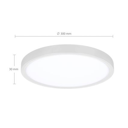 Brilagi - LED Pritemdomas lubinis šviestuvas ESTELA LED/36W/230V 3000-6500K ø 30 cm balta + nuotolinio valdymo pultas