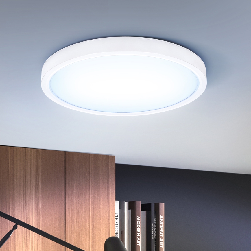 Brilagi - LED Pritemdomas lubinis šviestuvas ESTELA LED/48W/230V 3000-6500K ø 40 cm balta + nuotolinio valdymo pultas