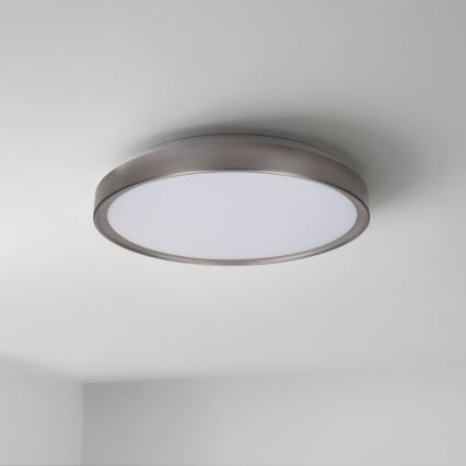 Brilagi - reguliuojamas LED lubinis šviestuvas FANCIA LED/48W/230V 3000-6500K skersmuo 39 cm sidabrinis + nuotolinis valdymas