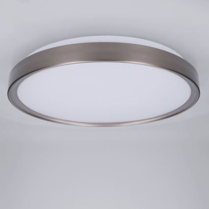 Brilagi - reguliuojamas LED lubinis šviestuvas FANCIA LED/48W/230V 3000-6500K skersmuo 39 cm sidabrinis + nuotolinis valdymas