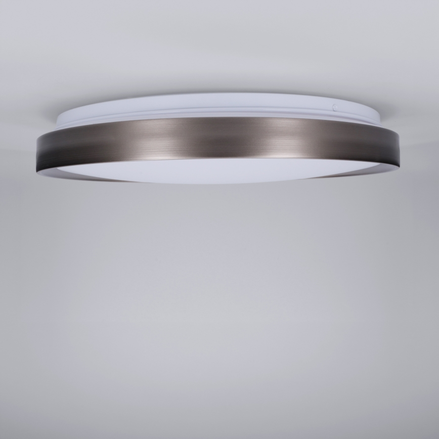 Brilagi - reguliuojamas LED lubinis šviestuvas FANCIA LED/48W/230V 3000-6500K skersmuo 39 cm sidabrinis + nuotolinis valdymas