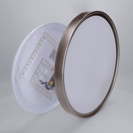 Brilagi - reguliuojamas LED lubinis šviestuvas FANCIA LED/48W/230V 3000-6500K skersmuo 39 cm sidabrinis + nuotolinis valdymas