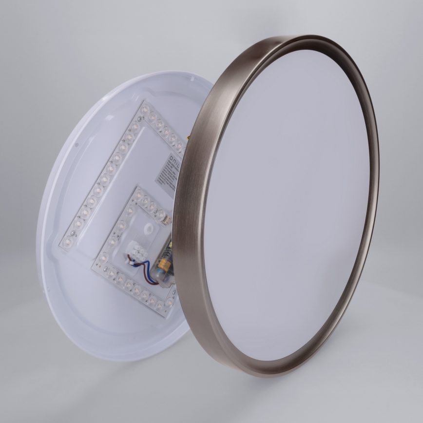 Brilagi - reguliuojamas LED lubinis šviestuvas FANCIA LED/48W/230V 3000-6500K skersmuo 39 cm sidabrinis + nuotolinis valdymas