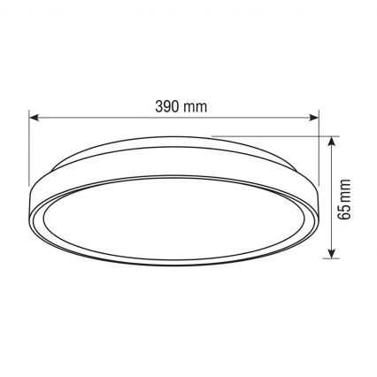 Brilagi - reguliuojamas LED lubinis šviestuvas FANCIA LED/48W/230V 3000-6500K skersmuo 39 cm sidabrinis + nuotolinis valdymas