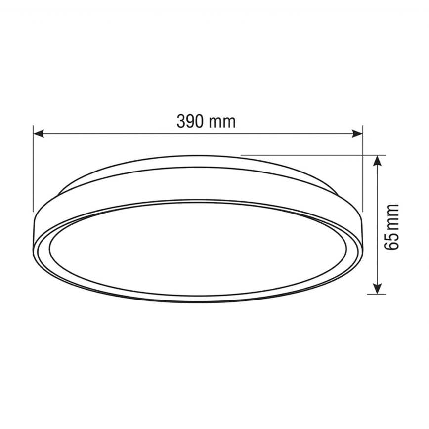 Brilagi - reguliuojamas LED lubinis šviestuvas FANCIA LED/48W/230V 3000-6500K skersmuo 39 cm sidabrinis + nuotolinis valdymas