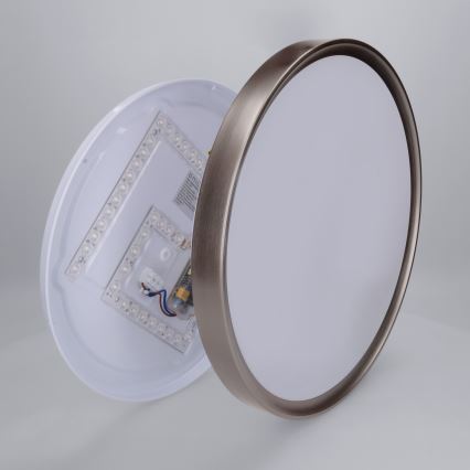 Brilagi - LED dimeriuojamas lubų šviestuvas FANCIA LED/48W/230V 3000-6500K Ø 39 cm antracito spalvos + nuotolinis valdymas